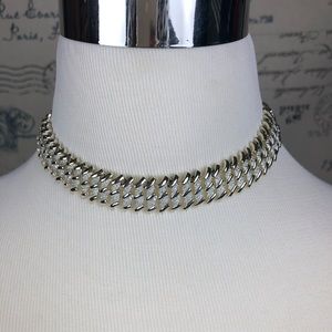 1950’s Vintage Kramer Choker Necklace gold/silver